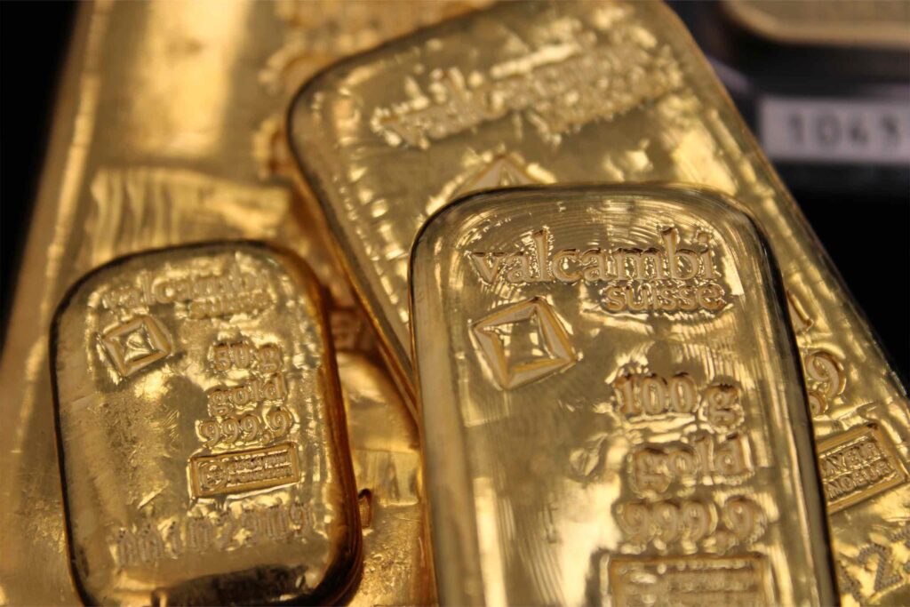 Evolución del precio del oro y de los lingotes del oro