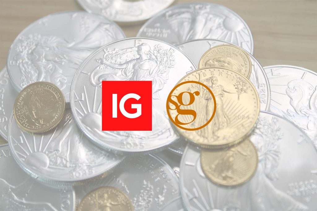 Cartel sobre un nuevo webinario de IG y SilverGold Patrimonio acerca de las perspectivas de los metales preciosos en el futuro