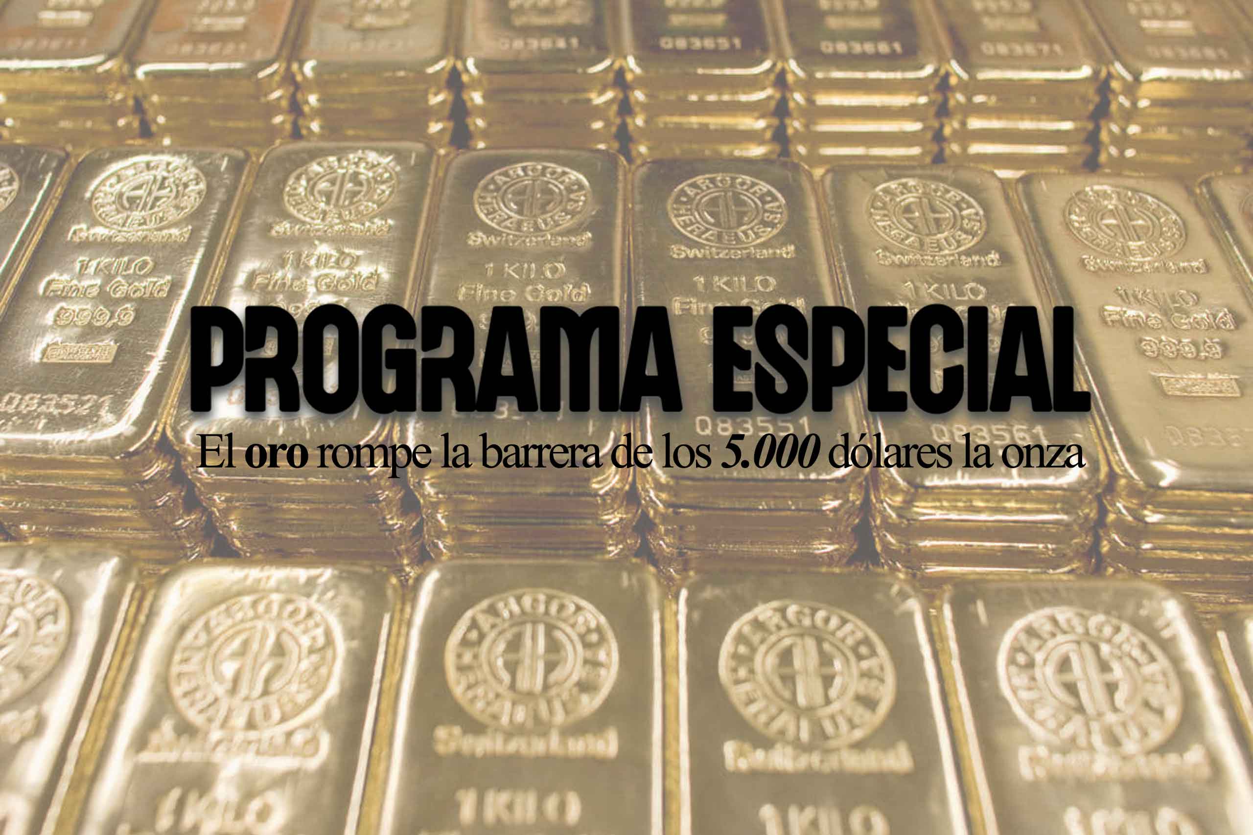 El oro supera los 5.000 dólares la onza: Negocios TV prepara un programa especial para hablar al respecto